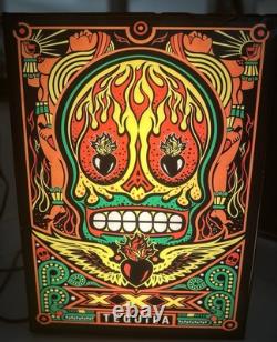 XXX Tequila Fire Skull Beer Bar Neon Sigh Light Box