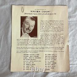 Xavier Cugat Too Much Tequila Signed Original Serigraph 8x10 with Certificate