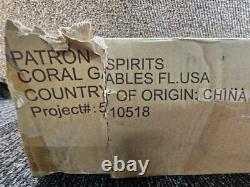 (qty 7) Patron Tequila Black & Silver Rubber Rail Runner Spill Bar Mat Coaster